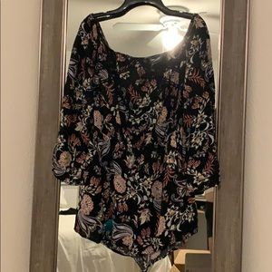 Flower Long Sleeve Romper